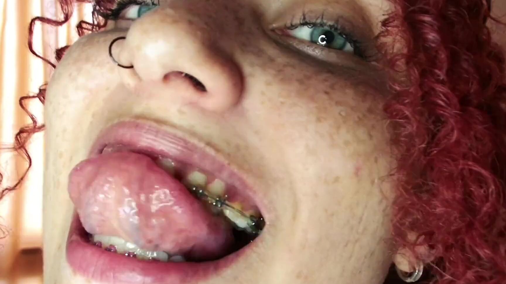 "The Hairy Queen" Joi, Edging Joi, Joi Countdown, Braces, Girl With Braces, Cum On Braces, Latina Braces, Fetish, Dirty Talk, Green Eyes, Freckles, Freckled Redhead, Redhead Freckles, Redhead, Curly Hair, Smile, Suggest The Hairy Queen Freckled Redhe