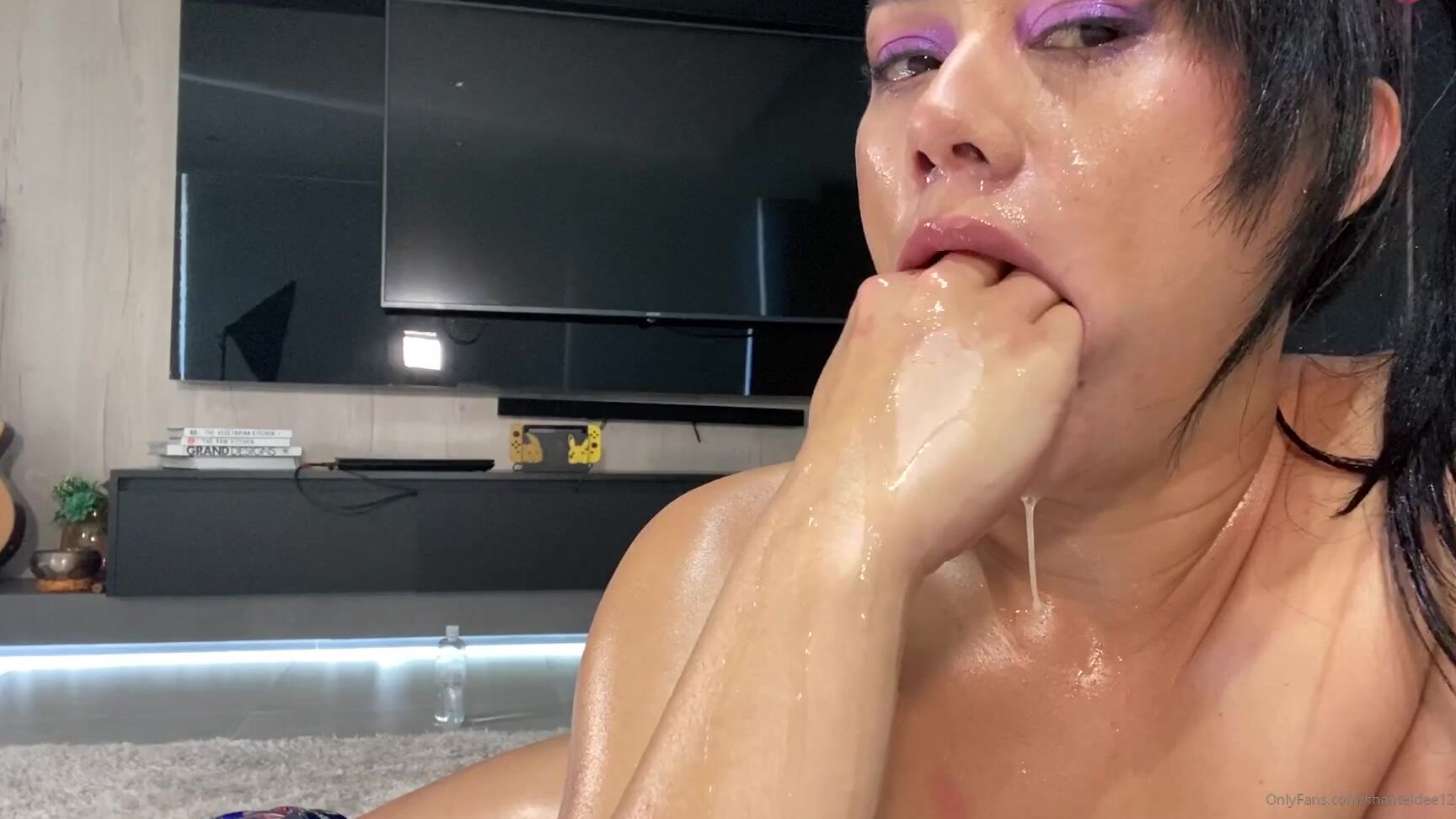 Shanteldee Stuffing My Hand Down My Throat Lots Of Gagging