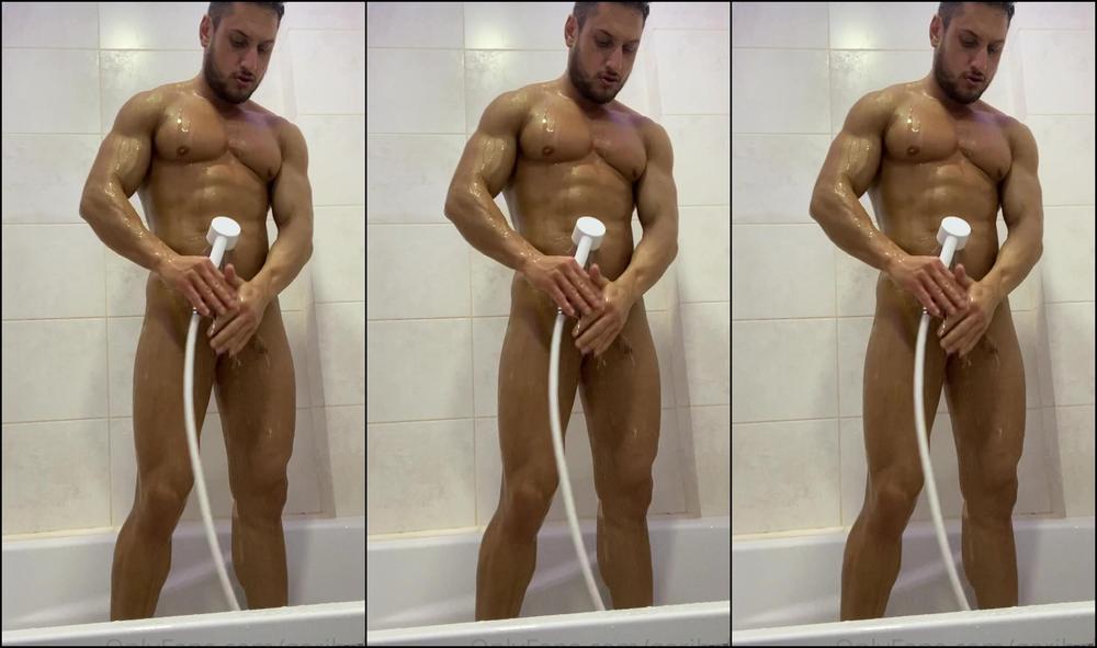 Garihale Taking A Shower After A Hard Workout