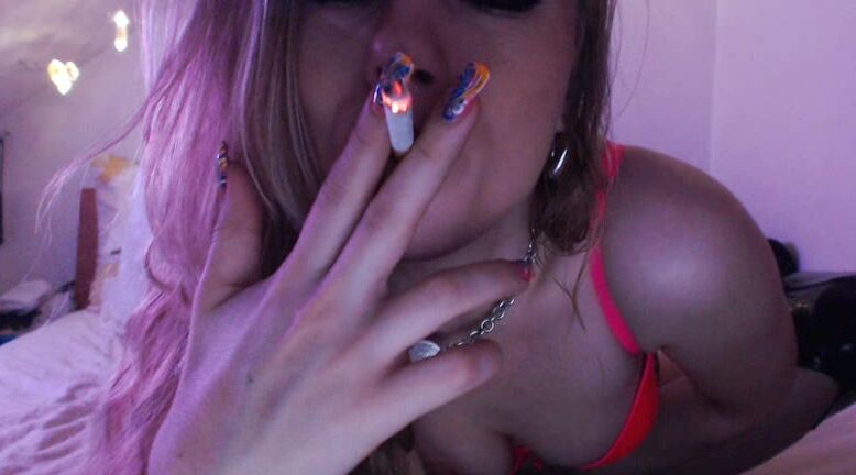 Michellemoist I Smoke In Pvc Boots