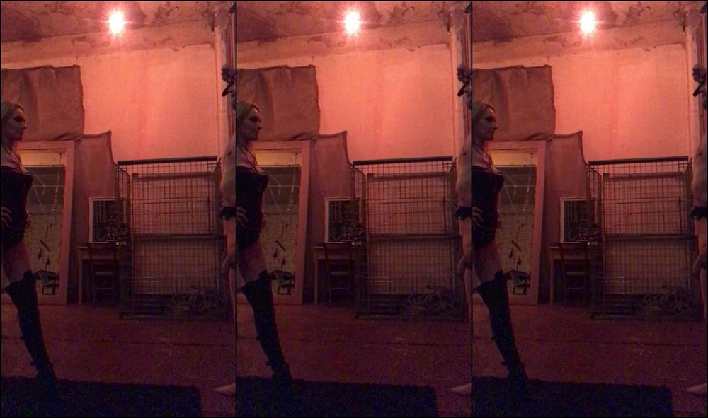 Lady Dark Angel Part Old Session Clip Thigh High Boot Ball Kicking So He Took Kicks And Then Few Extra In The End