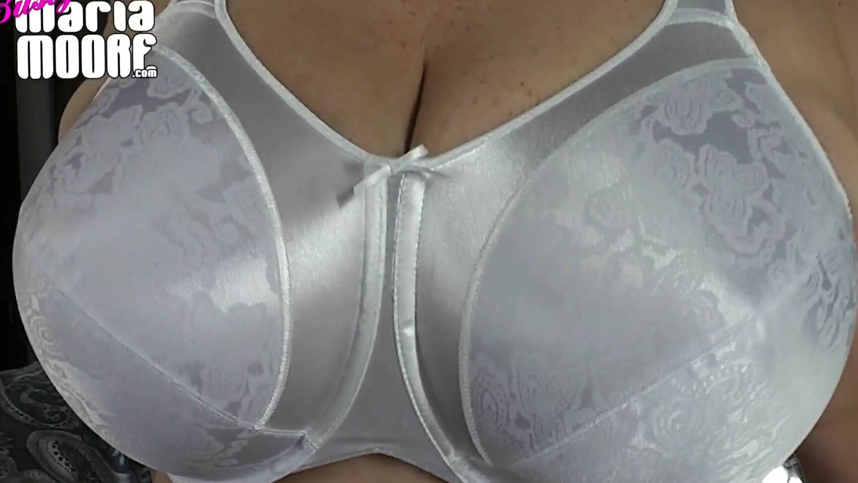 "Maria Moore" bigtits, brafetish, hugeboobs, joi, milf Massive White Bra manyvids