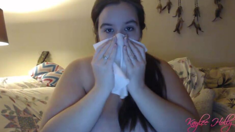 Kaylee Holly Nasty Nose Blowing And Coughing