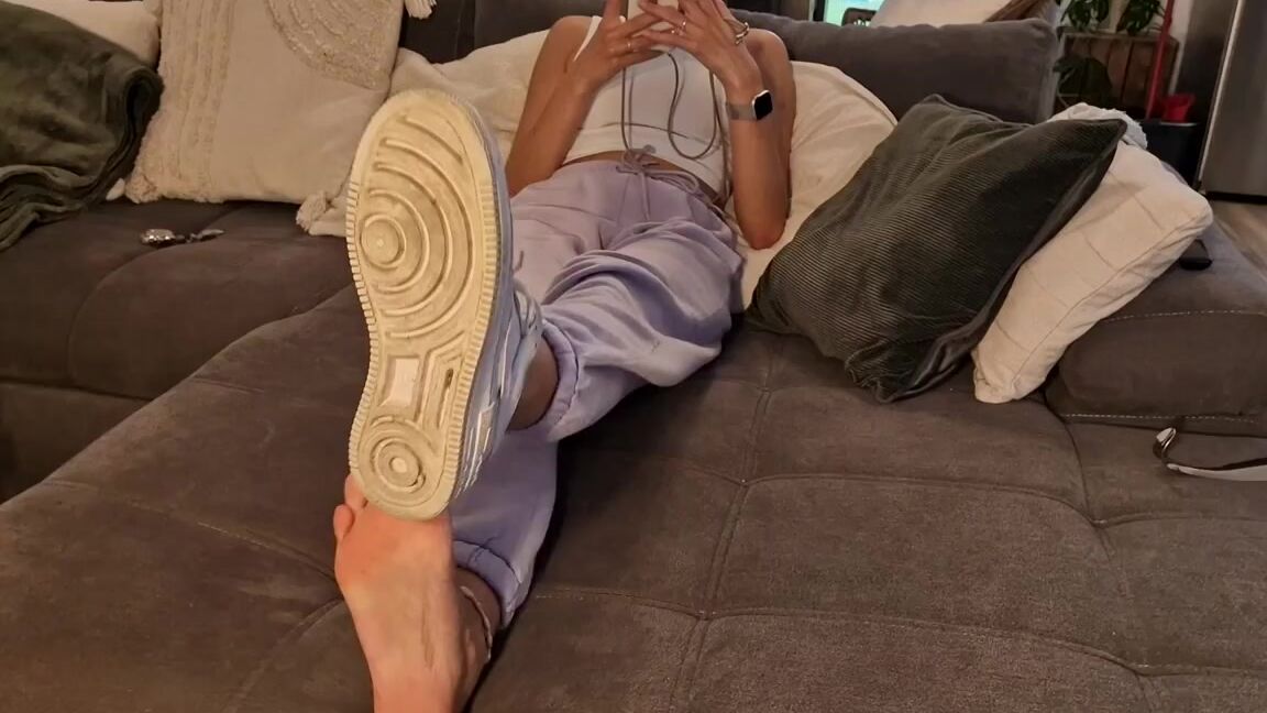 Germangirlnextdoor95 Onlyfans I Dont Think You Can Get Any Closer To My Soles Barefoot In Airforce Put Your Face P