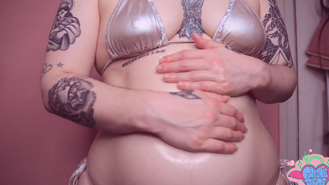 Freshie Juice Oiled Up Big Bloated Belly Worship