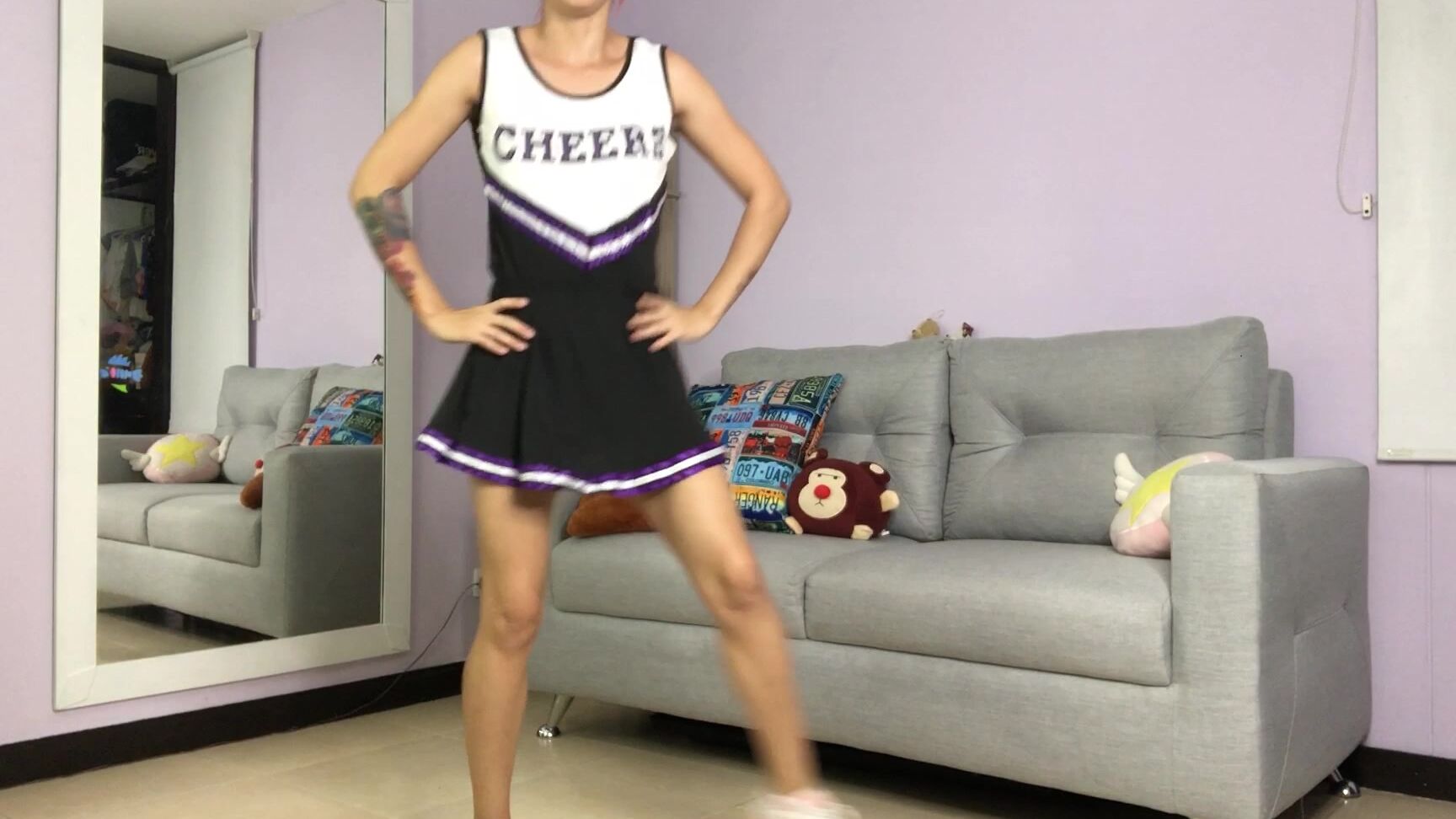 Cheerleaders,Riding,Teens (18+),Upskirt ariabaker cheerleader riding a dick ManyVids