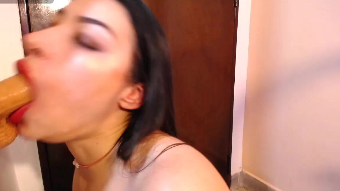 "Melted_Chocolate" amateur, dildofucking, dildosucking, drool, orgasms, sloppy a saliva drenched dildo s journey into a latina s throat manyvids
