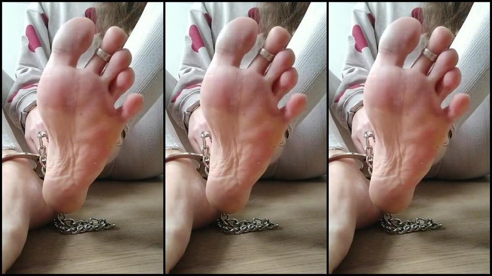 Frejas Submissive Feet Nicknamed Frejassubmissivefeet Onlyfans Cuffed In The Kitchen Making Coffee For You My Guest