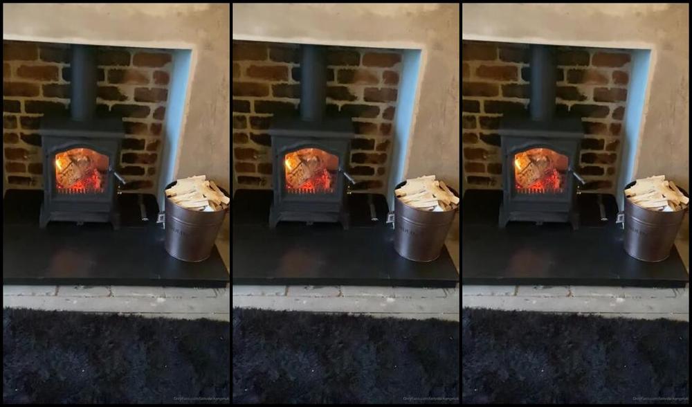 Ladydarkangeluk Onlyfans New Log Burner Lit Chilling X The Rest Of The Living Room Is Yet To Be Done But The Log Burner Is