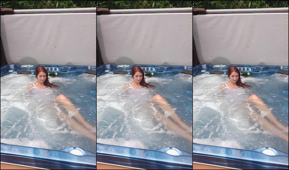 Naughtypoppyuk Teasing Slut Wet In Hottub