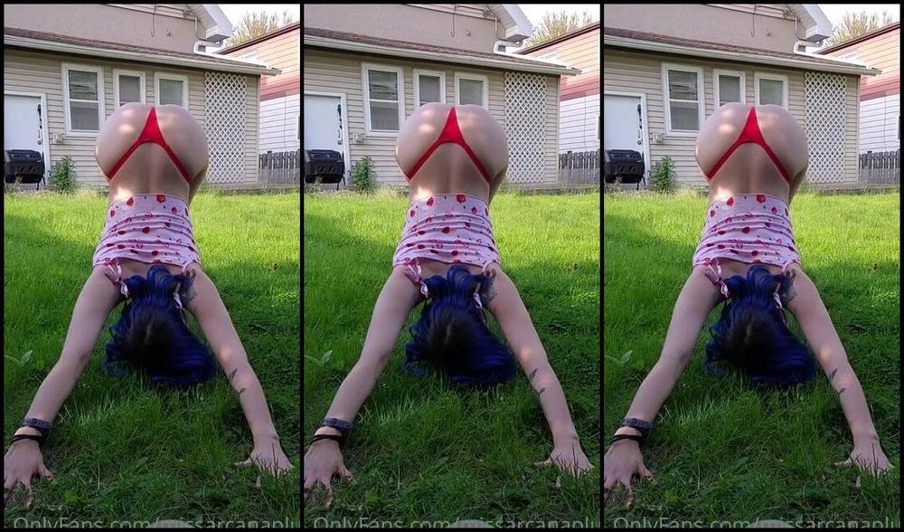 Missarcanaplus Nicknamed Missarcanaplus Onlyfans Bonus Video Of Course Im Going To Practice A Little Yoga In My Thong In My Backyardddd Hope My