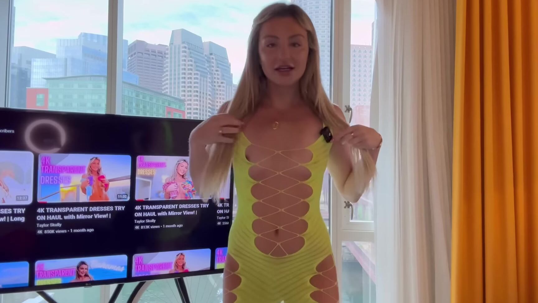 K Transparent Dresses Try On Haul Close Ups X Xhjhylzgs