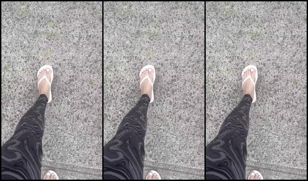 Goddessmonica00W Foot Fetish 05 10 2024 Onlyfans Video White Flip Flop Walk Aboutp
