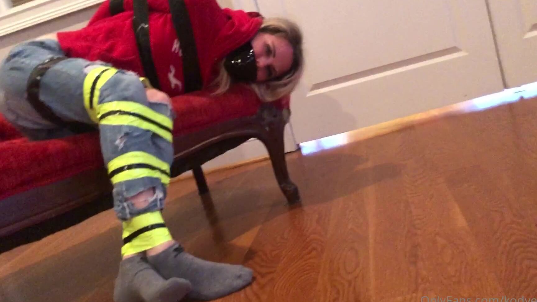 Kodyevans Bound And Gagged With Duct Tape In Jeans And Ankle Socks Enjoy Watching Me Struggle Bond