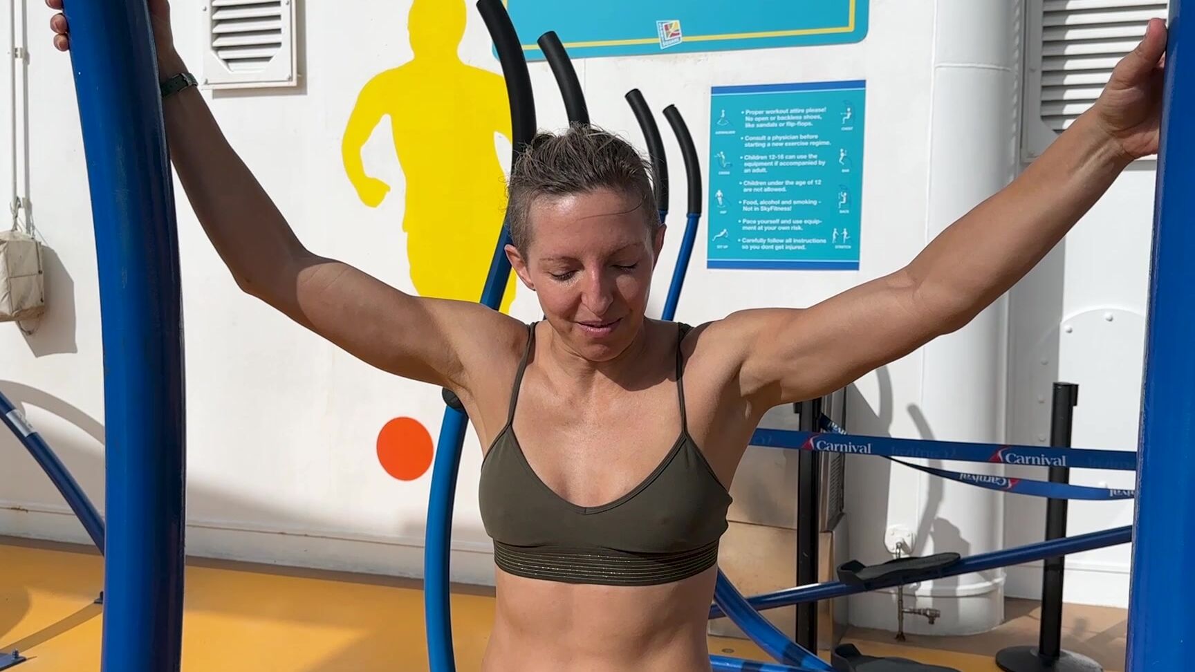 Lora Cross Cruise Ship Pullup Challenge