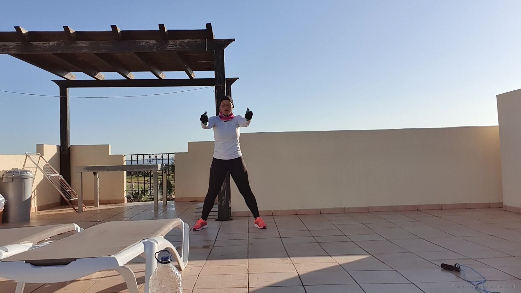 Kathianobilixx I Use My Roof Terrace For More Then Just Tanning Training Sweating Work On My A