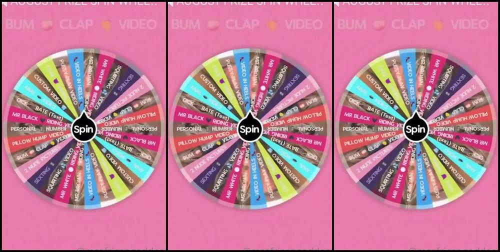 African Goddess Nicknamed Msafricangoddesss Findom 08 09 2022 Onlyfans Video August Prize Spin Wheel Play The Video Swipe Come Get Some