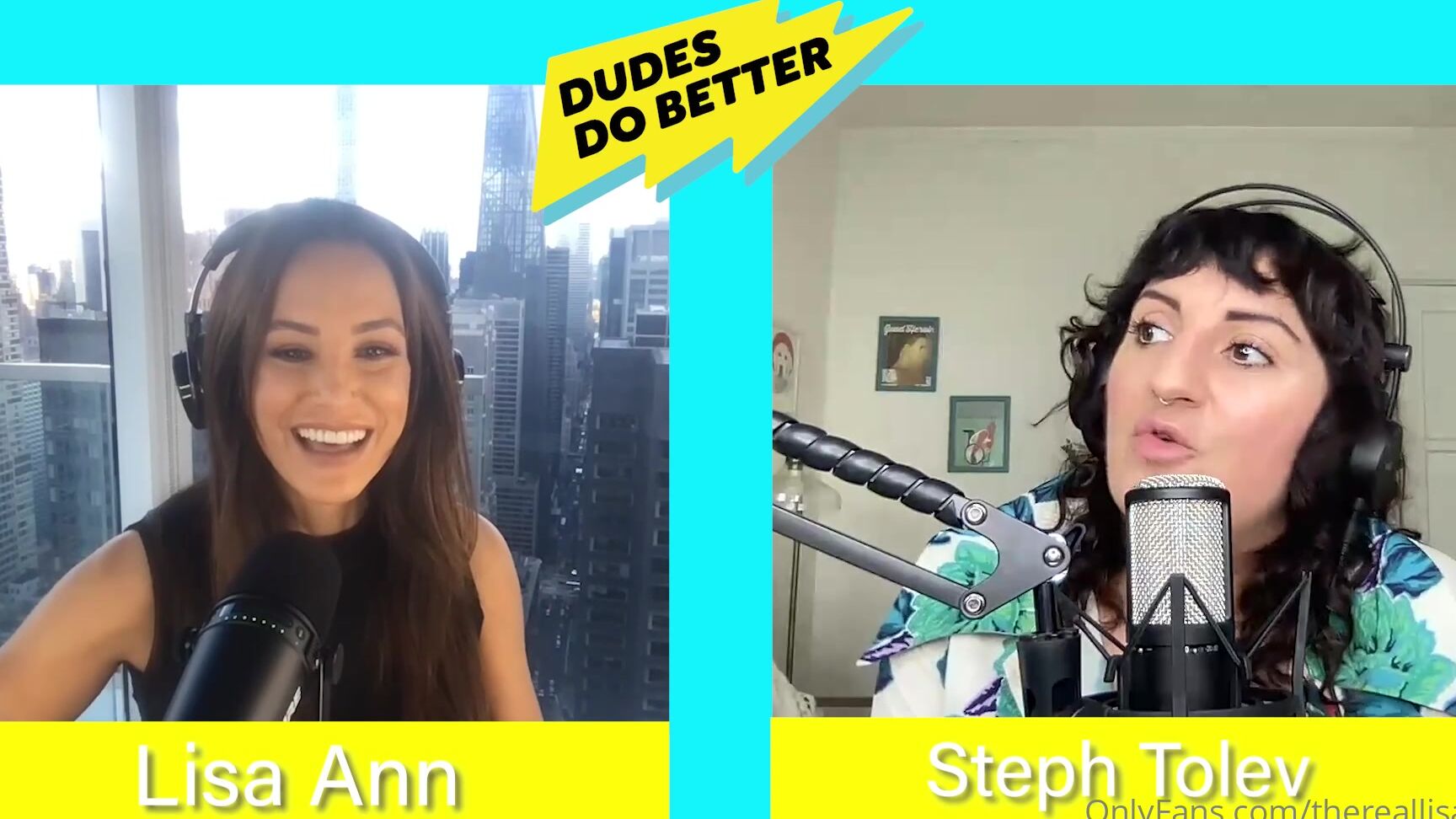 Thereallisaann An All New Episode Of My Podcast Dudes Do Better Joined By Comedian Friend Steph Tolev