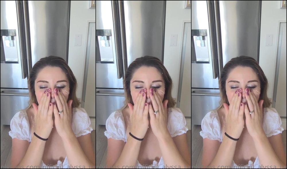 Official Alyssa Taylor I Loved Being Drenched In Cum Unloading This Condom And Sending It To U Guys