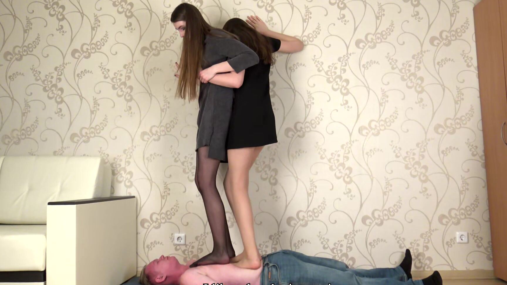 Celine Erin Pantyhose Trampling