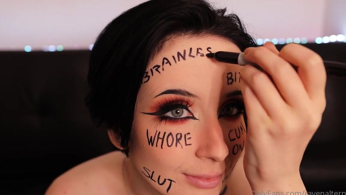 Raven Alternative Nicknamed Ravenalternative 03 10 2022 Onlyfans Video Body Writing Bts Tm