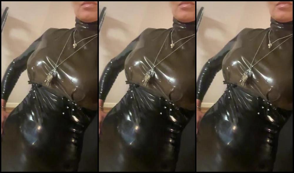 Ladydarkangeluk Onlyfans Latex Top And Skirt Look