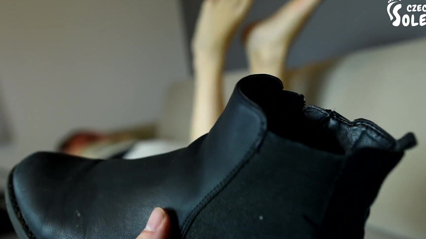 Czech Soles Enjoy My Smelly Socks, Feet And Shoes - POV (Foot Fetish, Foot Smelling) Czech Soles