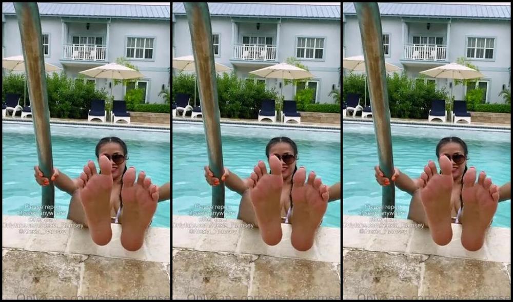 Alexia Ramsey Onlyfans Another Turks Caicos Vid That Was Taken Down A Mix Of Soles Toes Booty And Some Guy Girl Worshi