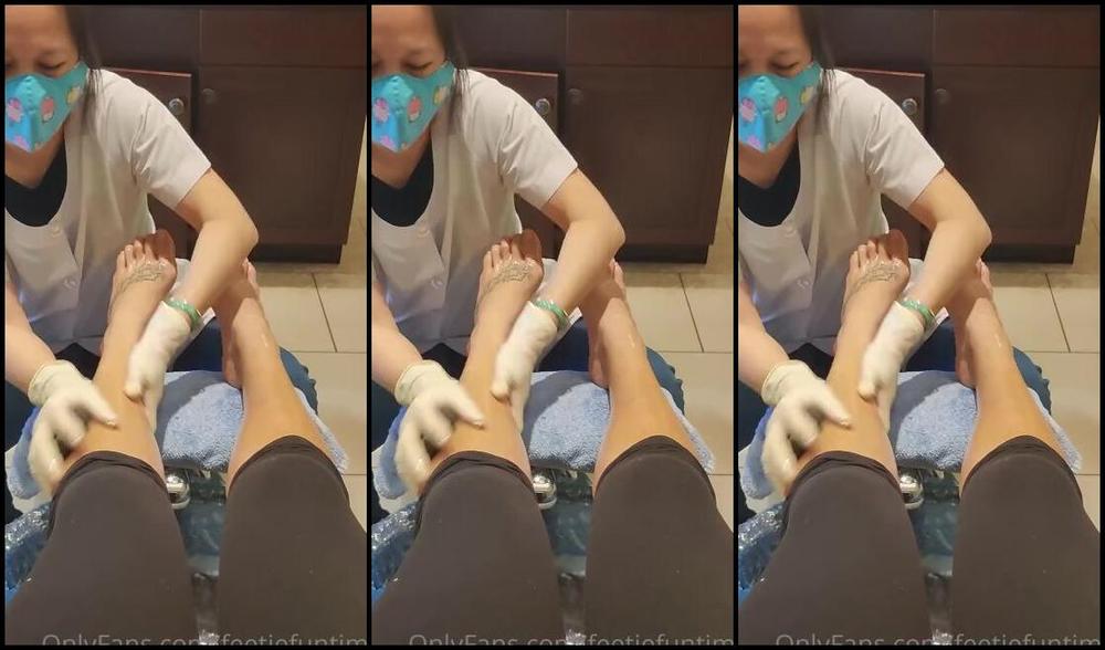 Feetiefuntime Nicknamed Feetiefuntime Onlyfans 11 03 2020 Getting Pampered With Pedi Awesome Foot Massage