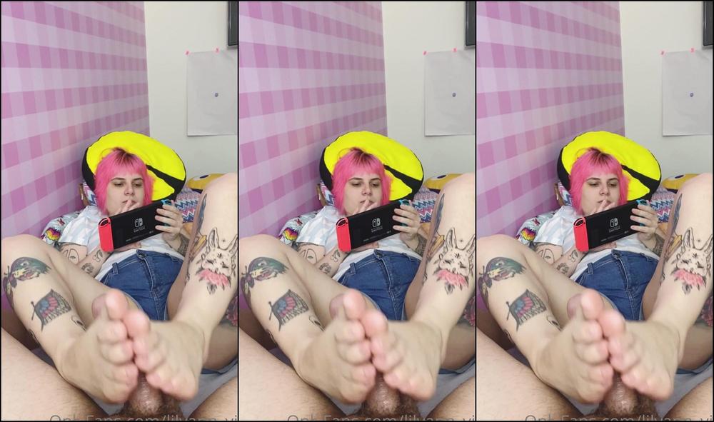 Lilyann Vip 2594573760 09 10 2022 Footjob While Donkey Kong