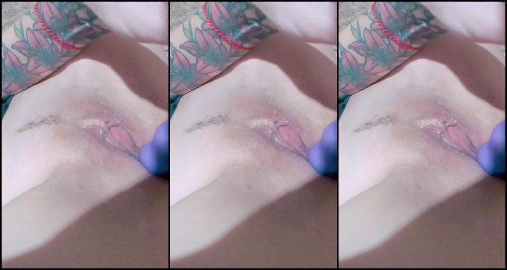 Fucked Wet Pussy And Ass With A Vibrator