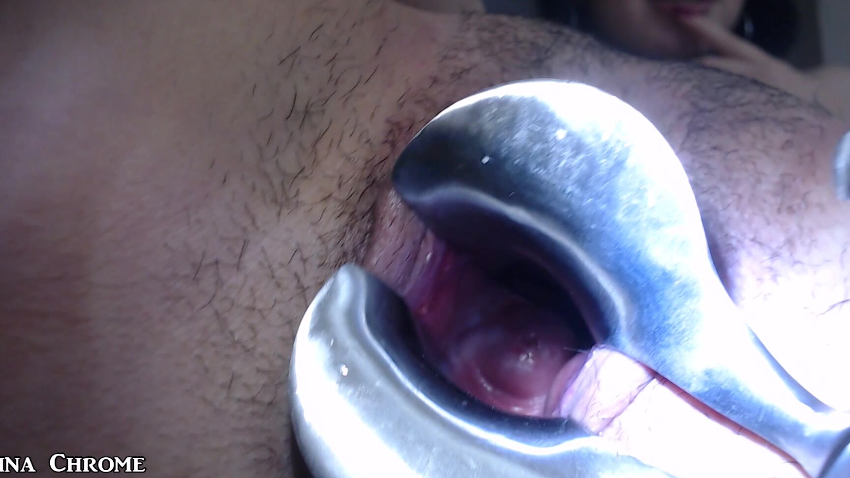 Nina Chrome Cute Little Cunt Speculum Play