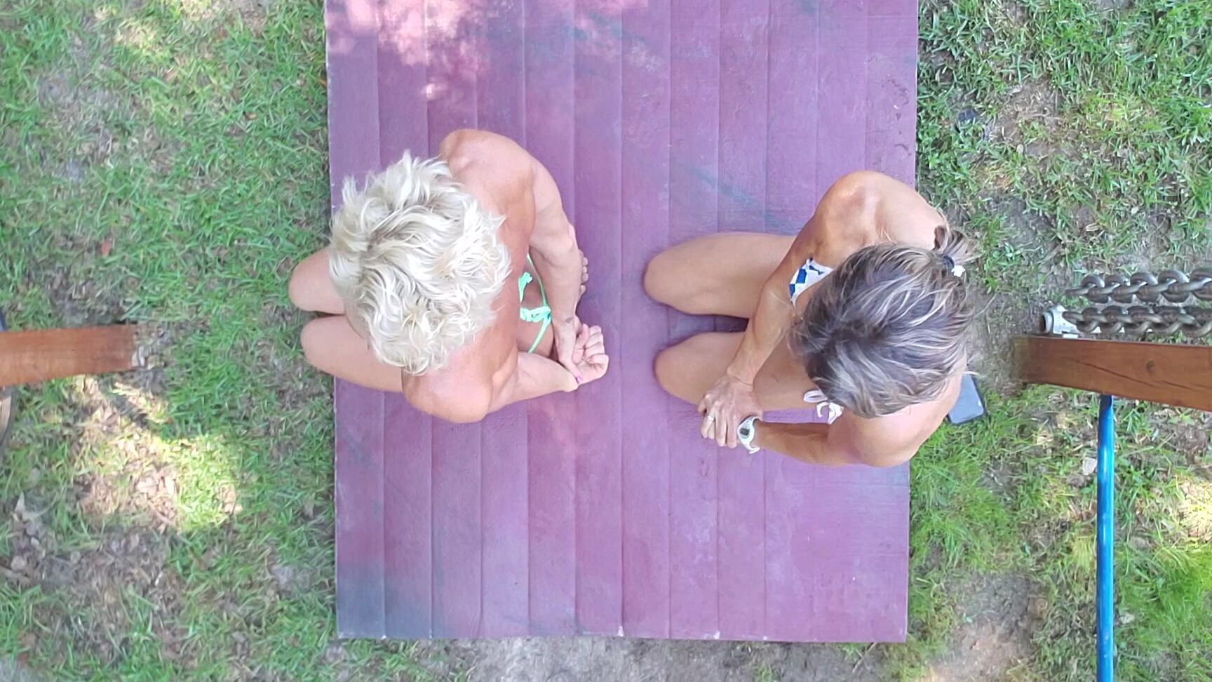 Lora Cross Overhead Pushup Challenge With Lexi Art