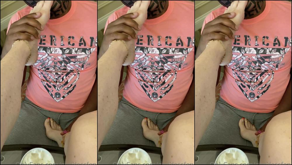 Goddessfendi Look At The Way He Worships My Feet It Makes His Big Dick So Hard Do You Think He Can R
