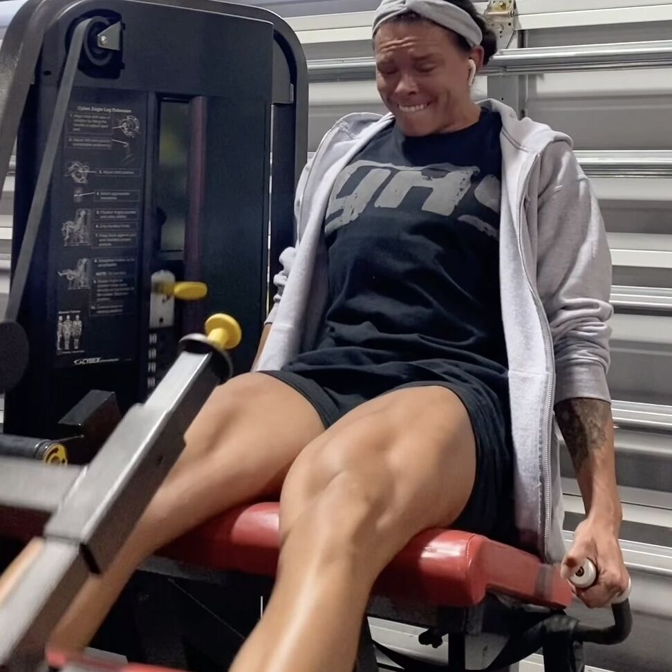Lexa Stahl Flexing And Legs Training
