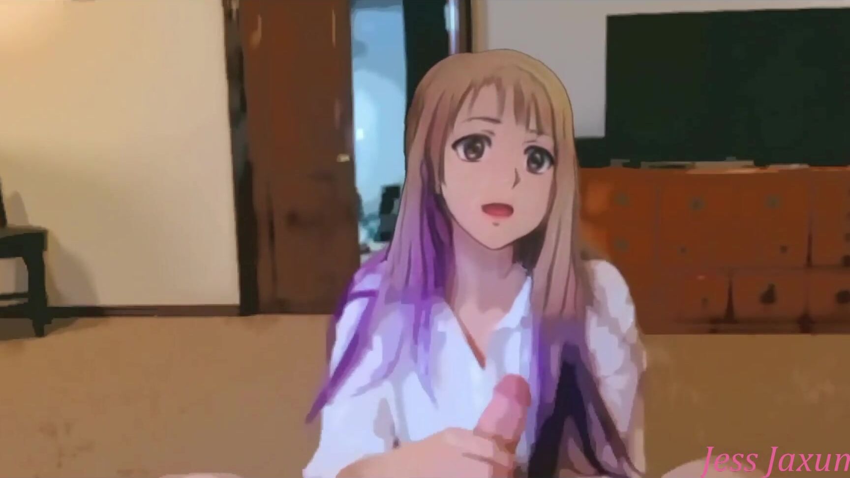 Jess_Jaxum anime girl gives hj