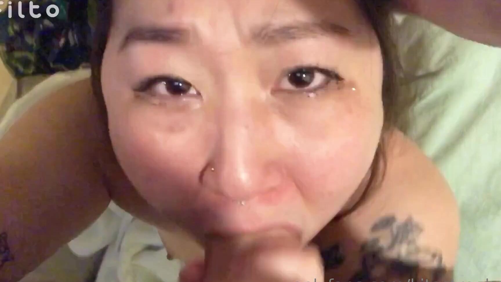 Kitastrophexx Messy Blowjob With Cumshot My Nose Face Is