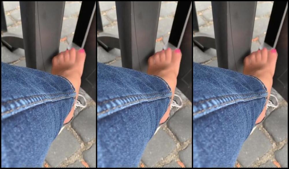 Shawna Nicknamed Granitegirl Onlyfans Out For Lunch In Jeans And Pantyhose