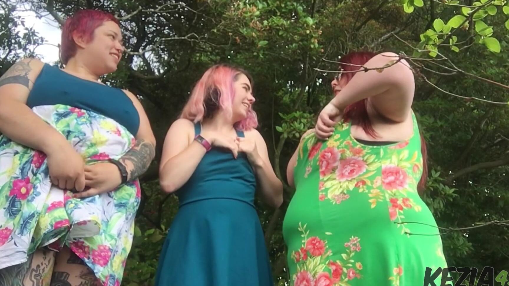 Kezia Three Sluts In Public Park Ass Worship