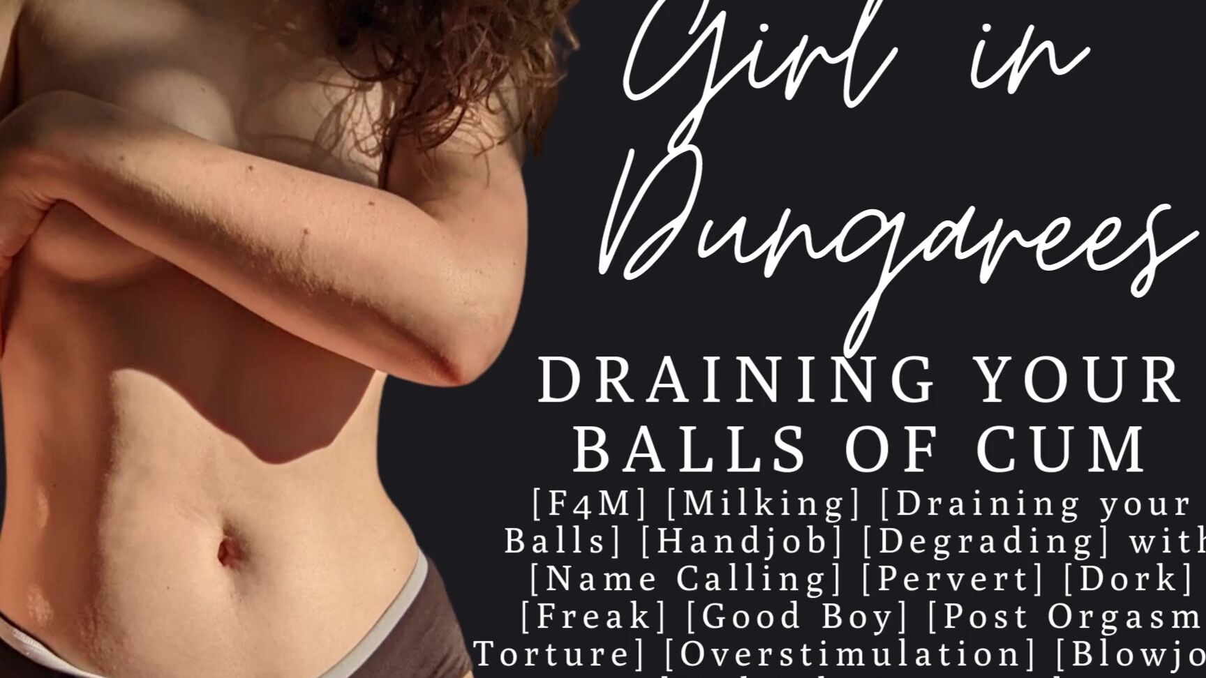 "Girl in Dungarees" Asmr Moaning, Redhead, Erotic Audio For Men, Asmr Roleplay, Asmr Blowjob, Lewd Asmr, Femdom, Handjob, Post Orgasm Handjob, Femdom Milking, Fetish, Kink, Suggest Girl in Dungarees ASMR Fdom Goth girlfriend draining your balls again