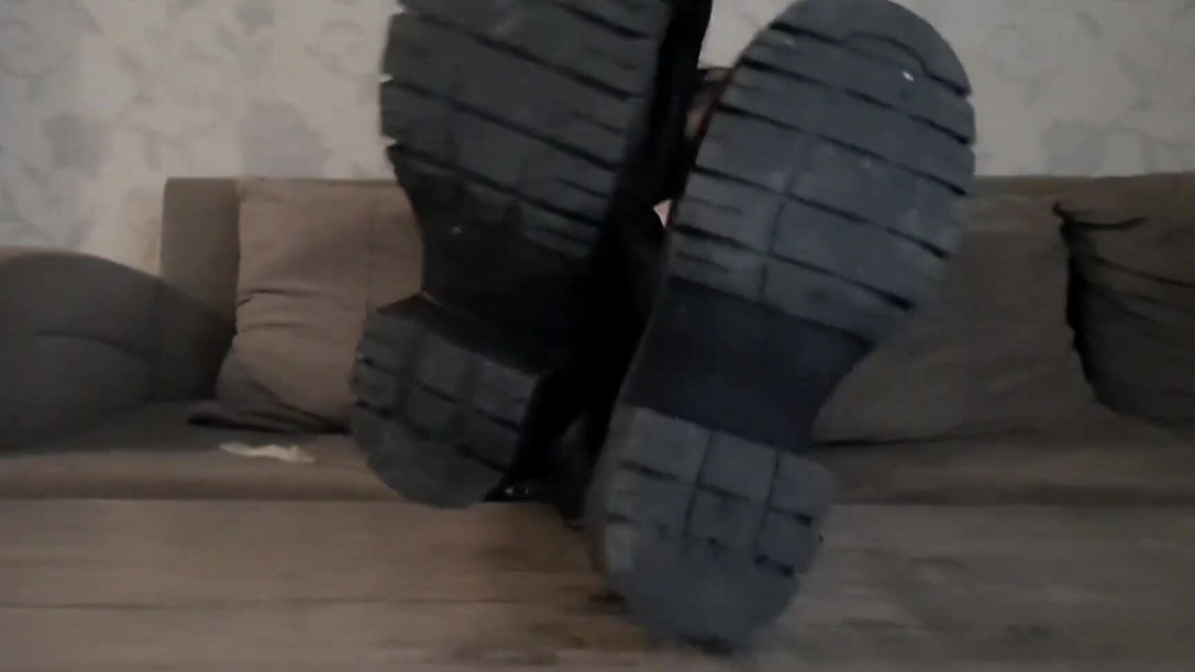 Dominatrix Nika Dominatrix Nika will make you lick her dirty boots in cum Pornhub