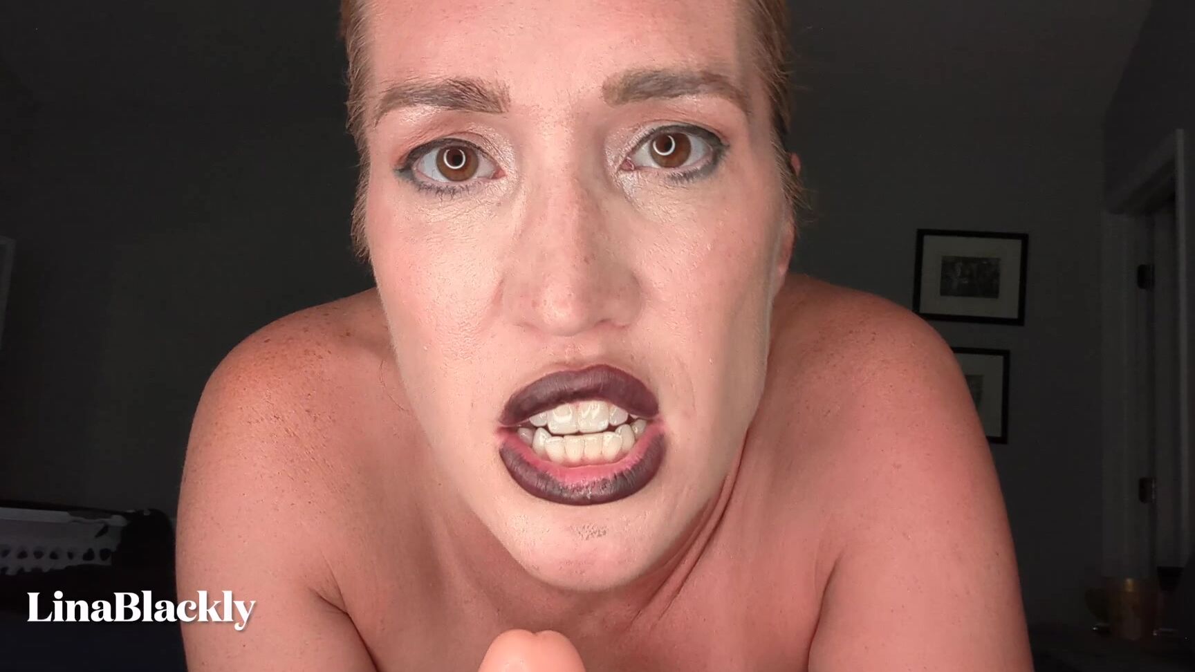 "LinaBlackly" dildosucking, dirtytalking, femdompov, milf, smalldicks Small Cock Gets a FemDom Blow Job manyvids