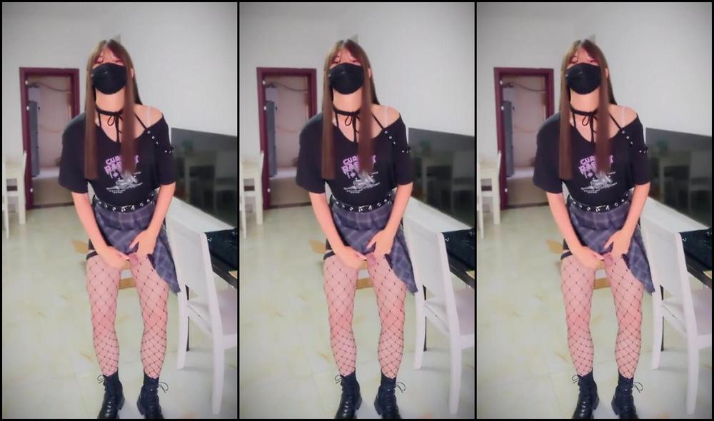 "Amaya Lumina" Masturbate, Crossdresser, Sissy, Chinese Cd, Asian Sissy, Sissy Crossdresser, Fishnet Stockings, Short Skirt, T Shirt, 国产, 伪娘, 女装, 女装大佬, 女装子, Cdts, 渔网袜, Suggest Amaya Lumina Crossdresser Slutty Sissy Decide To Masturbate Before She Go 