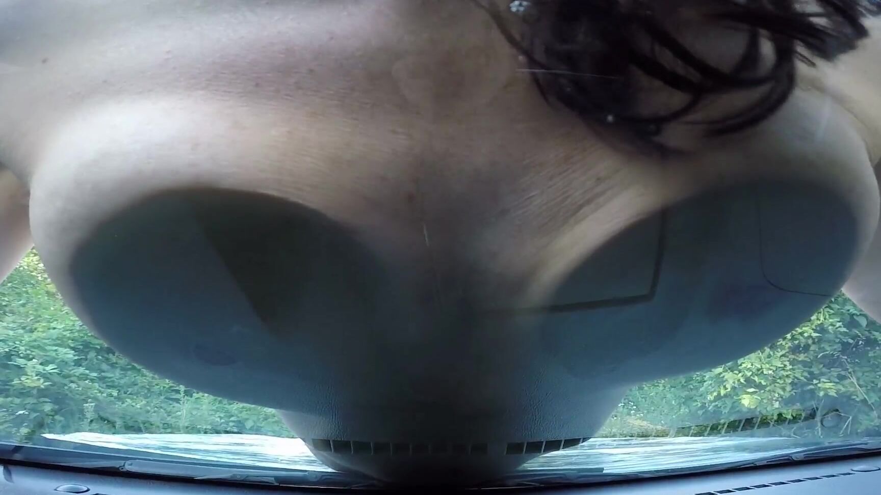 julia jordan kissing and licking the windshield