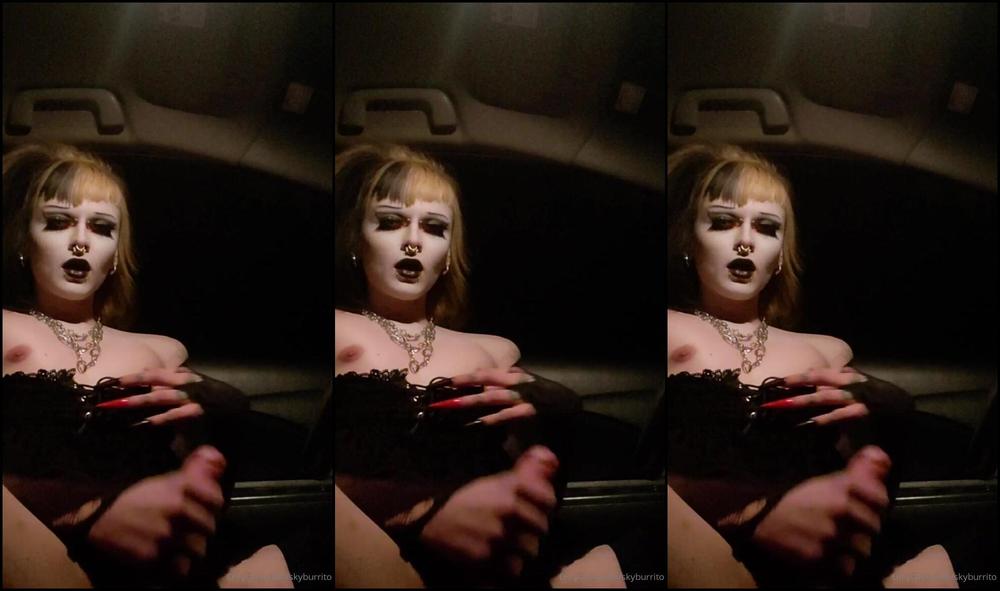 Skyburrito Stroking My Cock In The Car Xxx