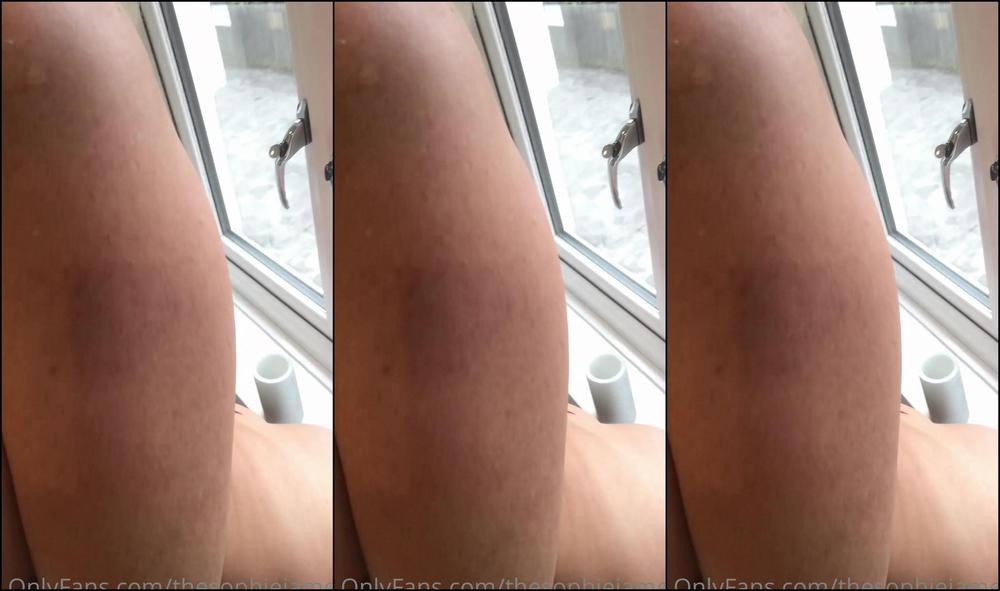 Thesophiejames Red Lace Lingerie Outfit Ot Day Window Flasher Joi Stroke That Cock For Me