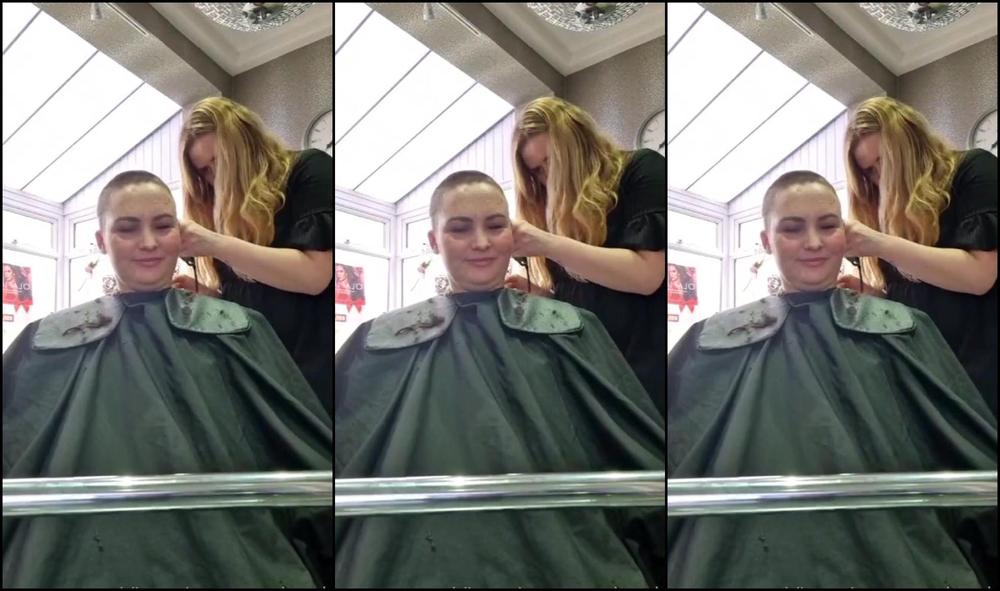 Miss Victoria Myers Live Recording Of Me Getting My Head Shaved Baldy