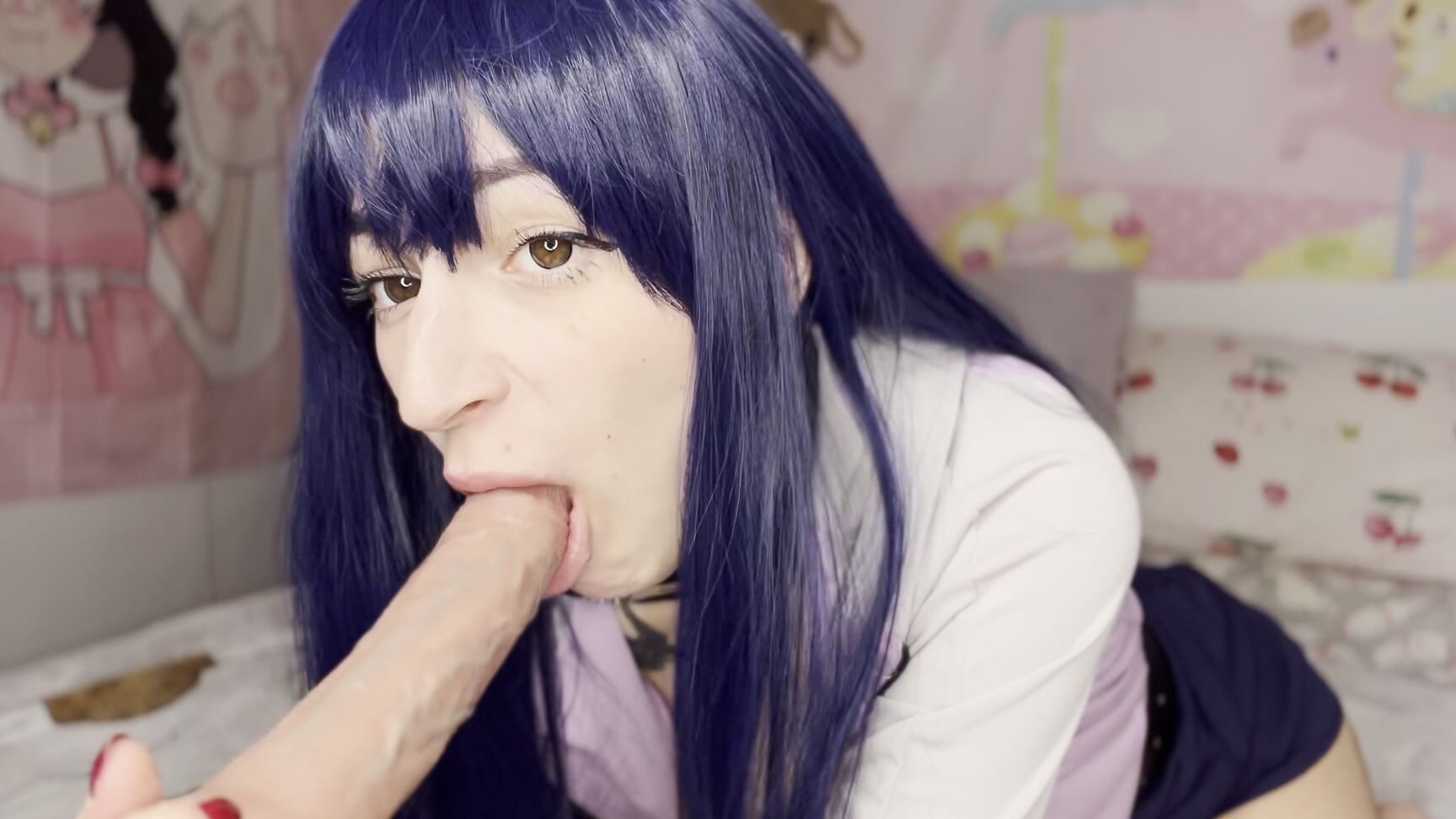 Cutielanalova Hinata Ahegao Drooling Blowjob