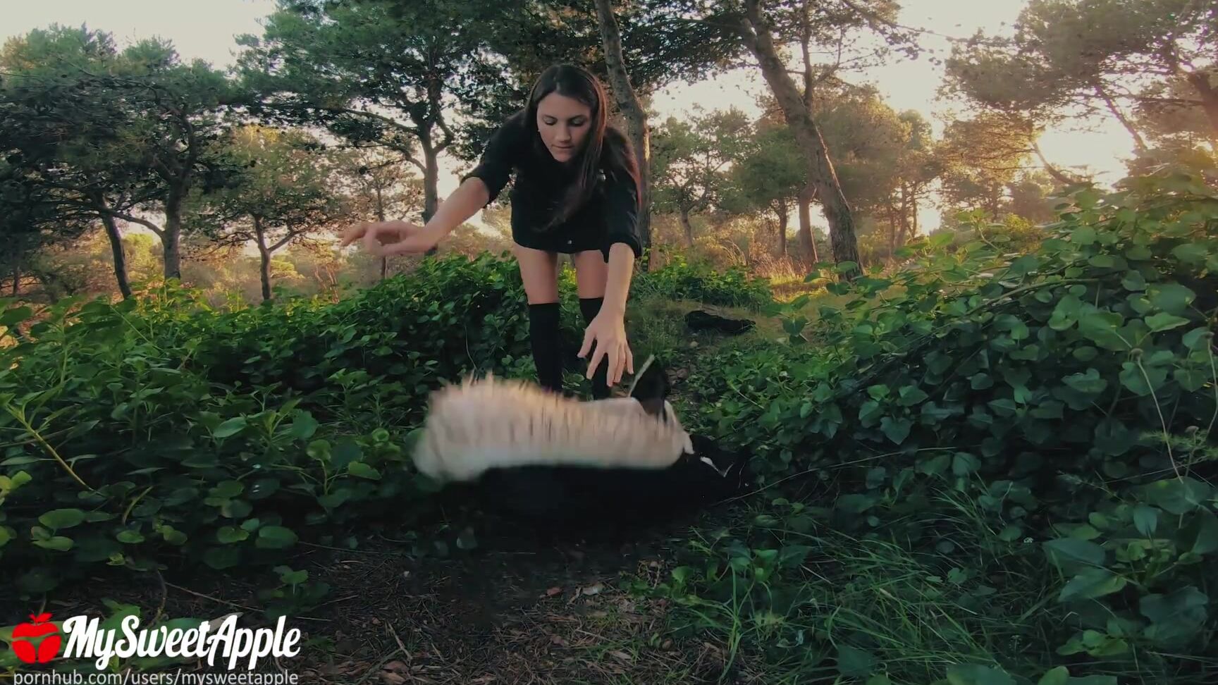 MySweetApple Beautiful outdoors sex in a public park with cum swallowing - Amateur Couple MySweetApple PornHub