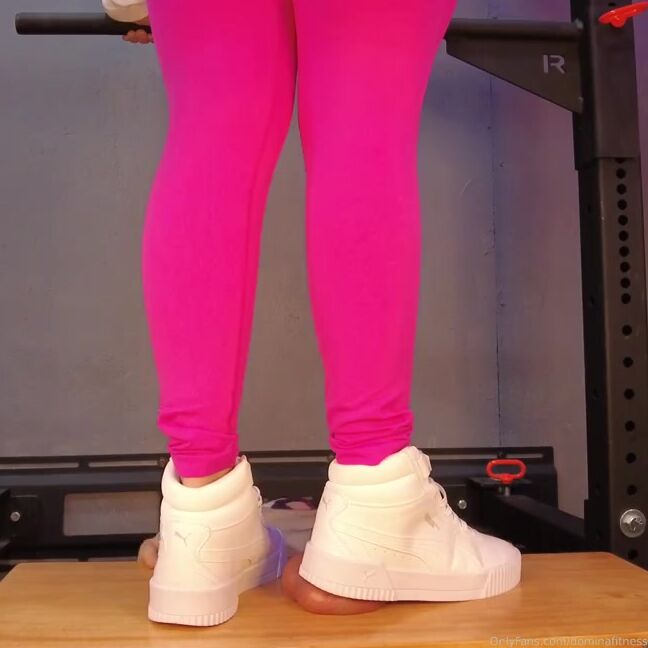 Dominafitness Onlyfans Lets Play Will It Pop Fun To Watch Him Squirm While I Flatten His Balls In My Nice White Sneakers